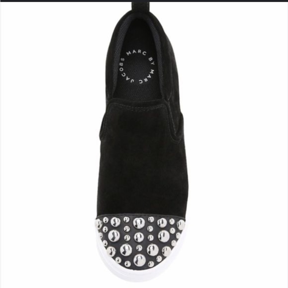 Marc by Marc Jacobs Suede Graham with silver studs